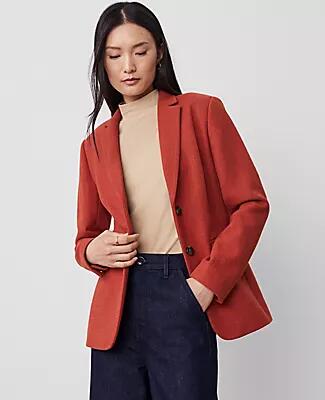 Ann Taylor The Greenwich Blazer in Basketweave Cover