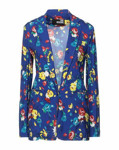 Love Moschino Woman Blazer Blue Viscose, Elastane Cover