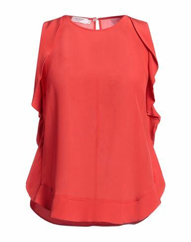 Barba Napoli Woman Top Tomato red Silk Cover