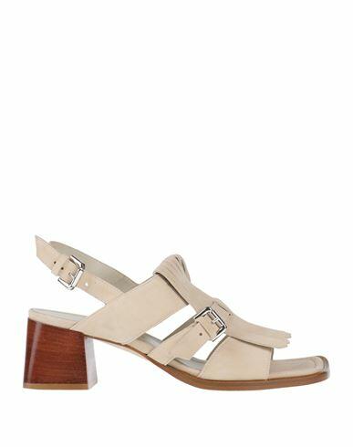 Guglielmo Rotta Woman Sandals Beige Leather Cover