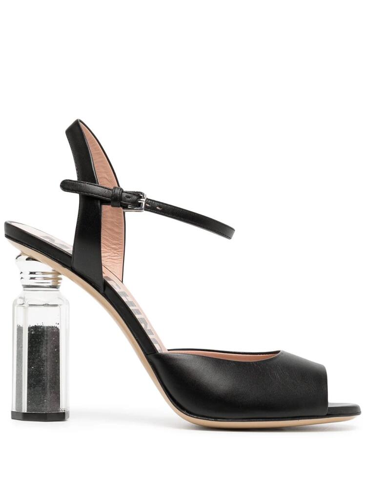 Moschino pepper shaker heeled sandals - Black Cover