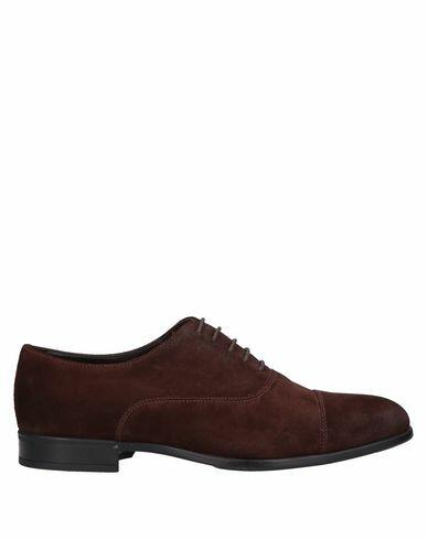 Doucal's Man Lace-up shoes Dark brown Leather Cover