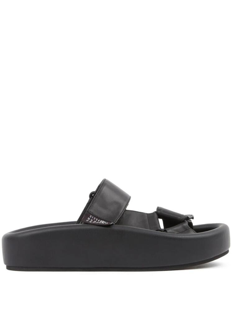 MM6 Maison Margiela Webbing leather sandals - Black Cover