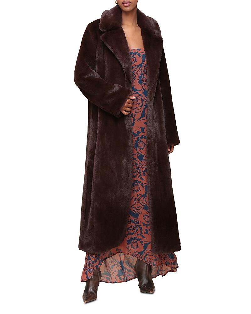 Avec Les Filles Faux Fur Maxi Coat Cover