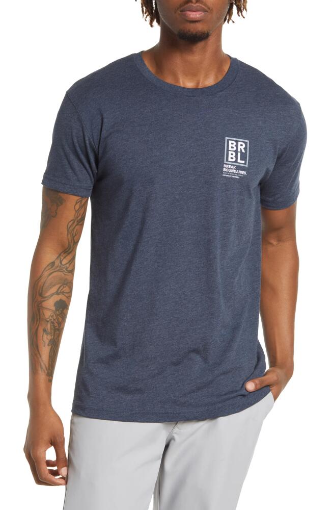 Barbell Apparel Men's The Outer Limits Crewneck T-Shirt in Navy Cover