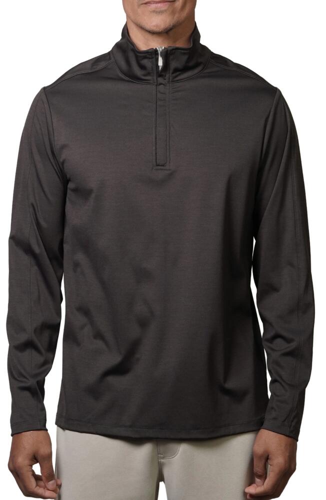 Fundamental Coast Cruz Quarter Zip Top in Phantom Black Cover