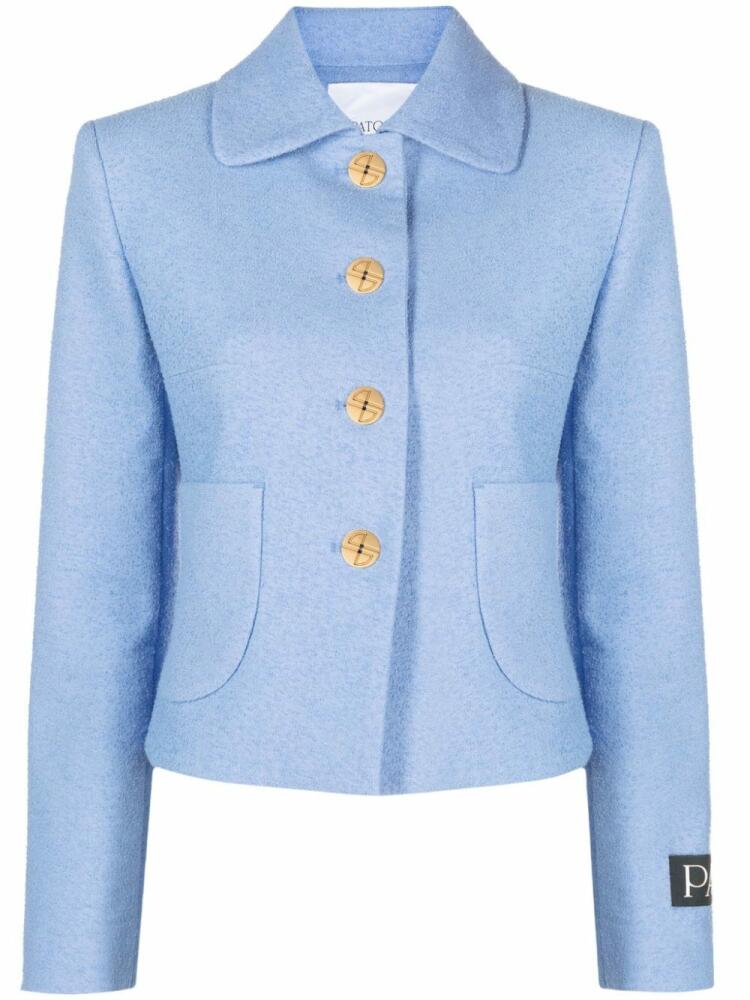 Patou long-sleeve tailored jacket - Blue Cover