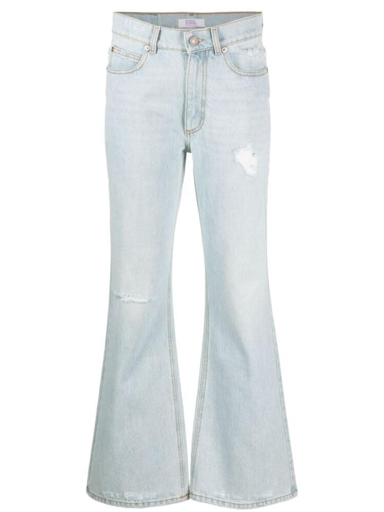 ERL distressed-denim bootcut jeans - Blue Cover