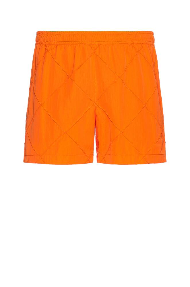 Bottega Veneta Intreccio Swim Shorts in Orange Cover