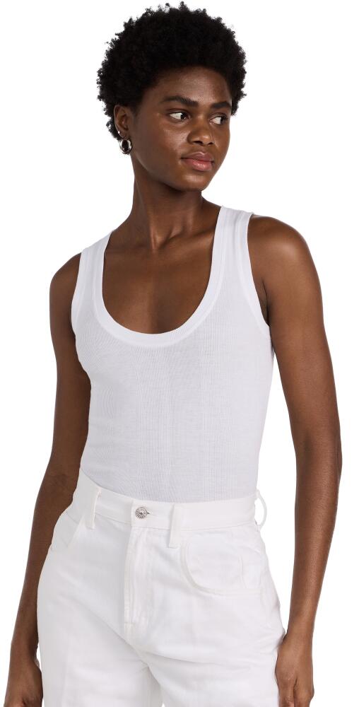 Goldie Ribbed Tank White Cover