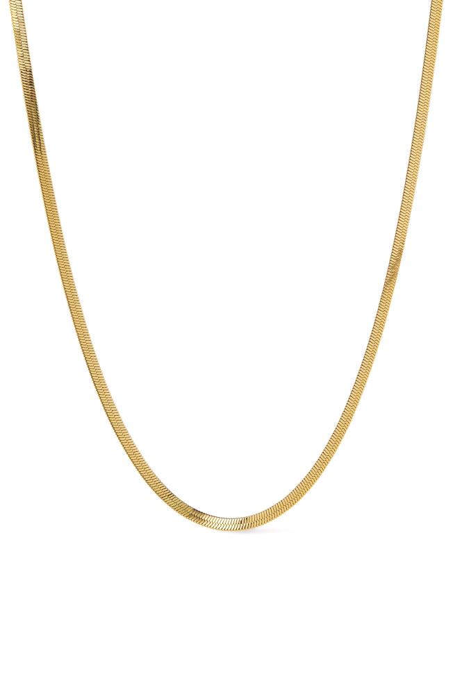 Ana Luisa Herringbone Chain - Ina Mini in Gold Cover