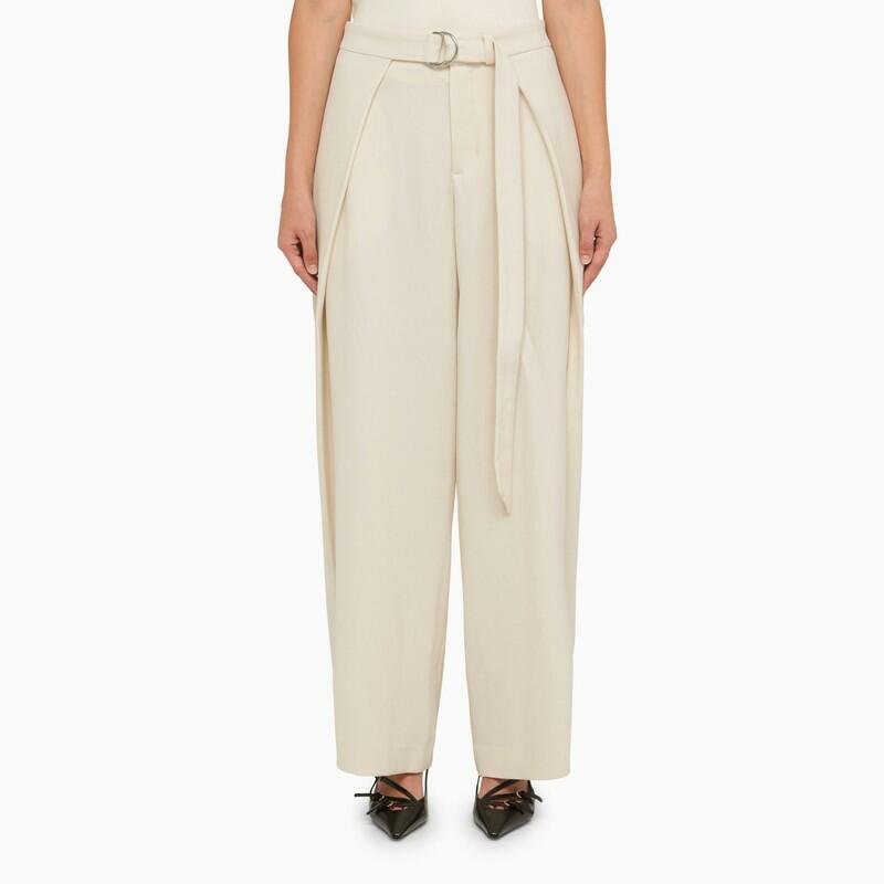 Ami Paris Ivory trousers with belt Cover