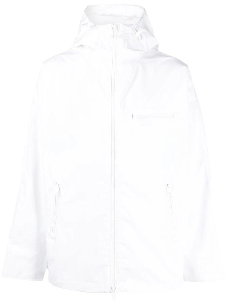 Diesel W-Hennes logo-piped parka - White Cover