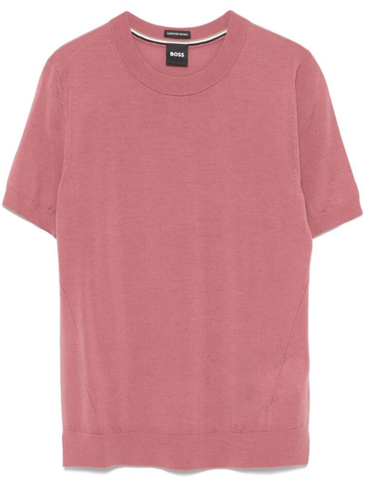 BOSS wool T-shirt - Pink Cover