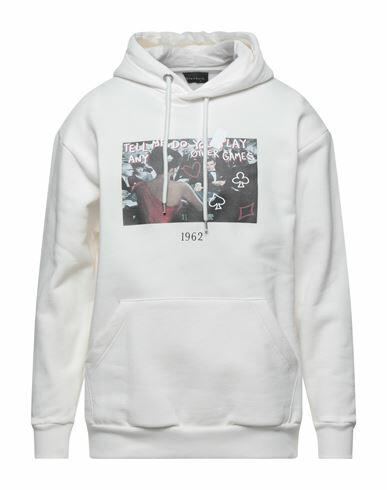 Throwback. Man Sweatshirt White Cotton Cover