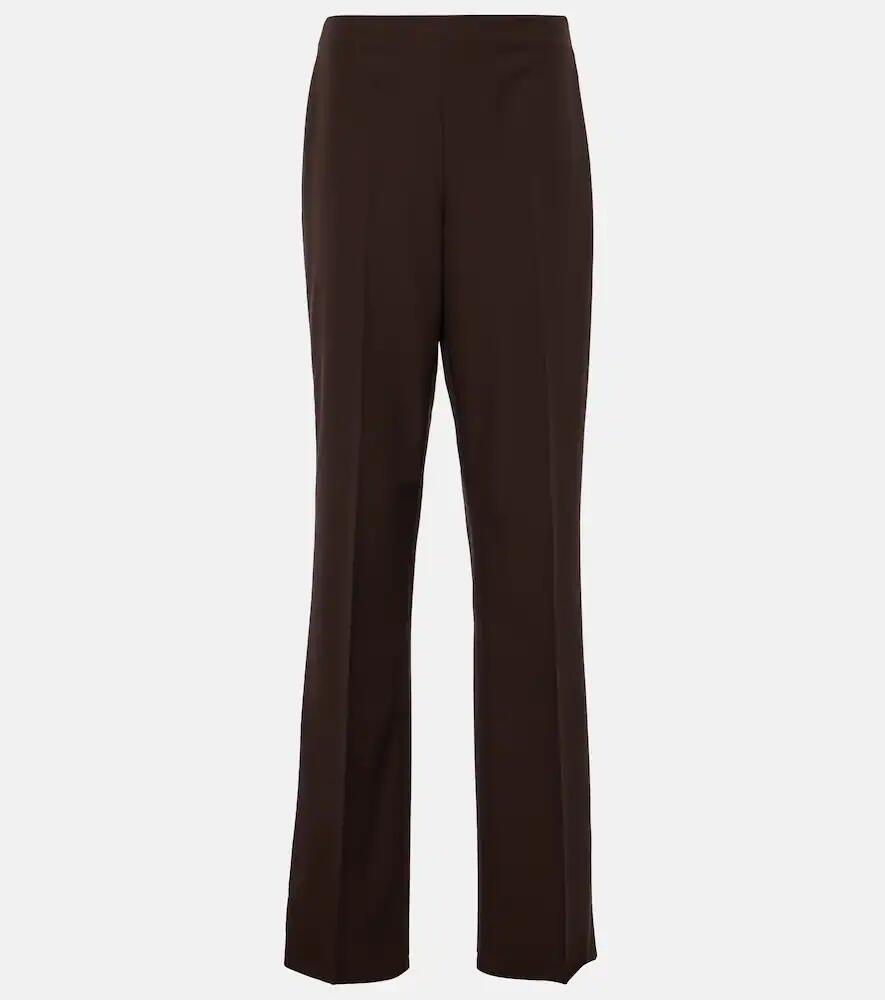 Ferragamo Mid-rise wool straight pants Cover