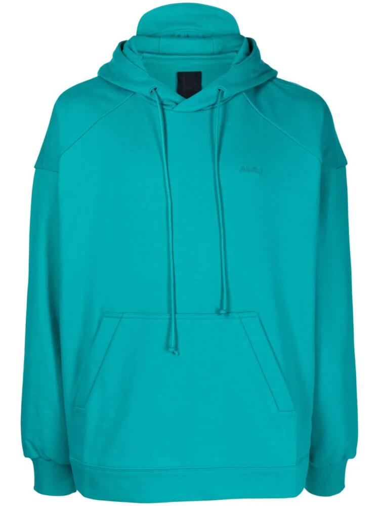 Juun.J long-sleeve cotton hoodie - Green Cover