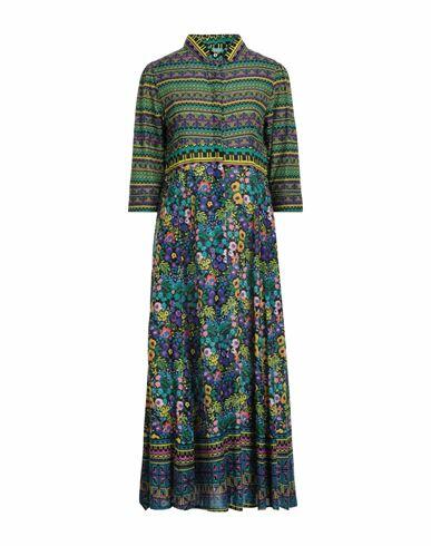 Iconique Woman Midi dress Green Viscose Cover