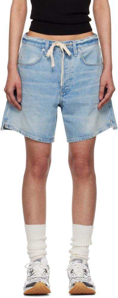 Citizens of Humanity Blue Brynn Denim Shorts Cover