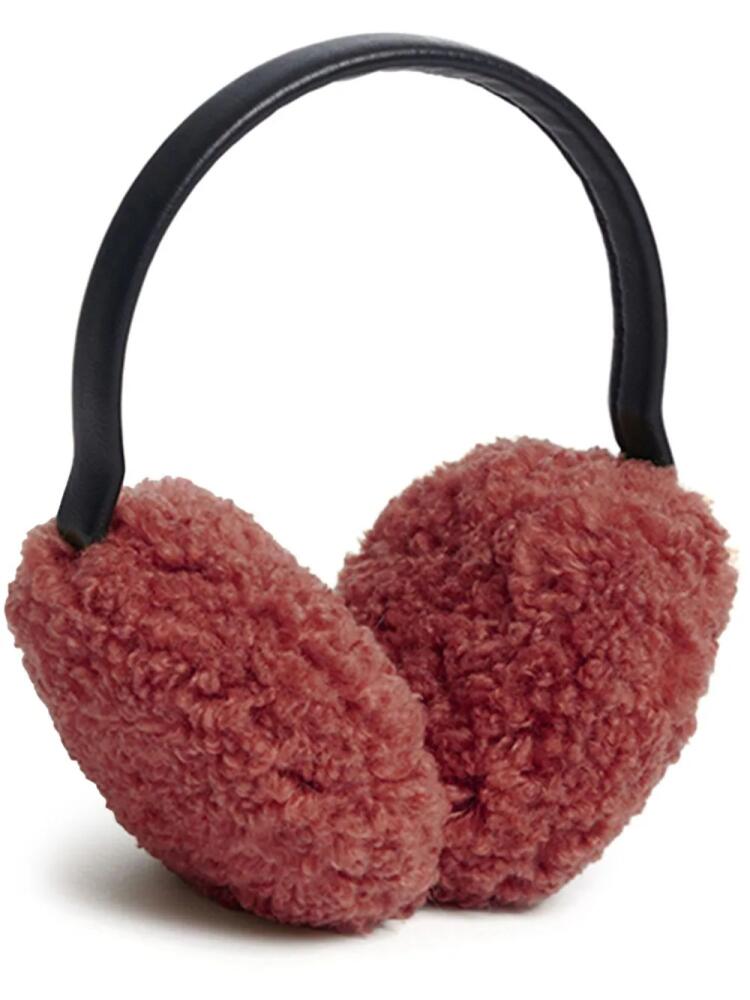 Apparis faux-shearling earmuffs - Pink Cover