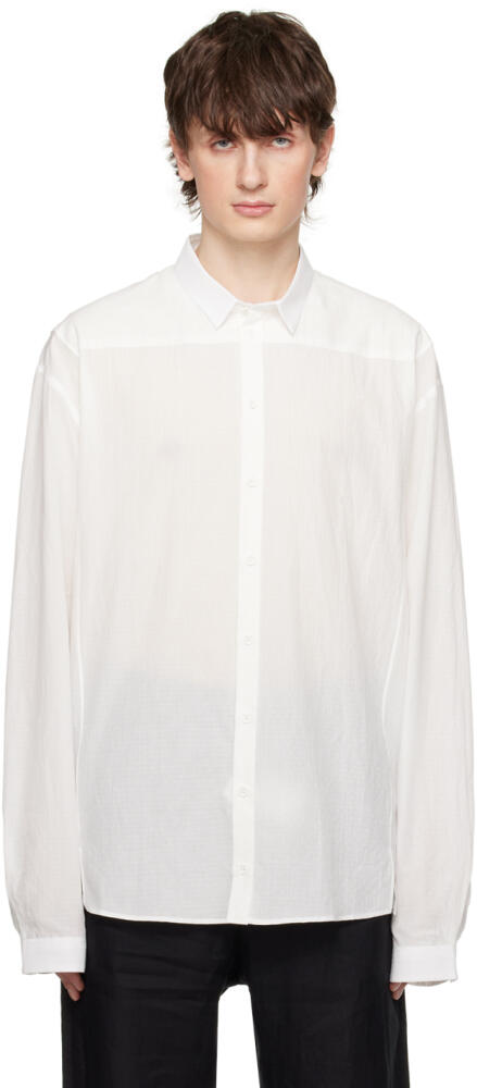 NICOLAS ANDREAS TARALIS White Jacquard Shirt Cover