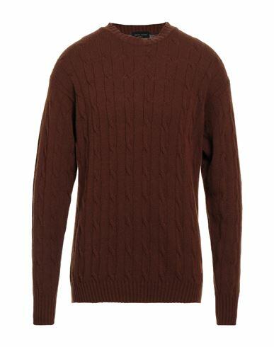 Roberto Collina Man Sweater Cocoa Merino Wool, Cashmere Cover