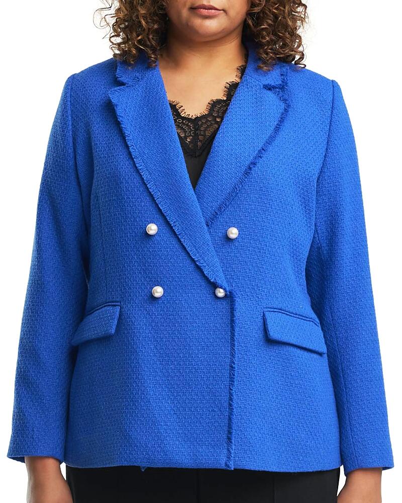 Estelle Plus Courtney Boucle Double Breasted Blazer Cover