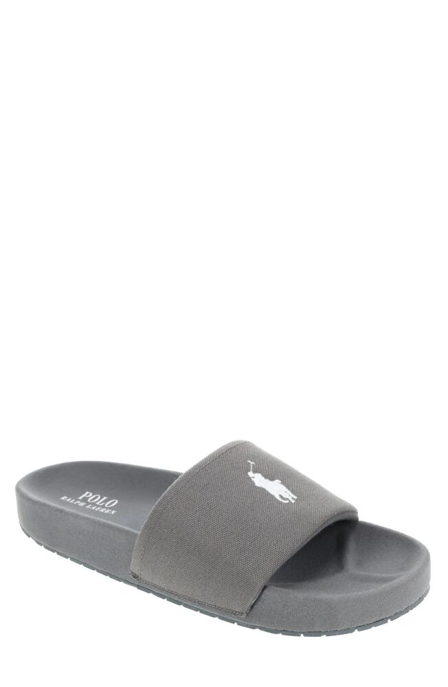 Polo Ralph Lauren Hendrick Slide Sandal in Charcoal Cover