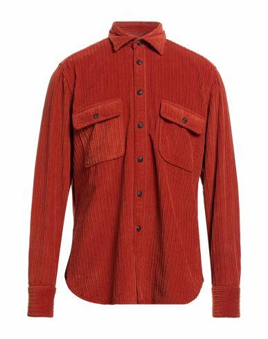 Tintoria Mattei 954 Man Shirt Coral Cotton Cover