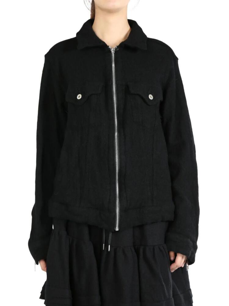 Black Comme Des Garçons zip-up jacket Cover