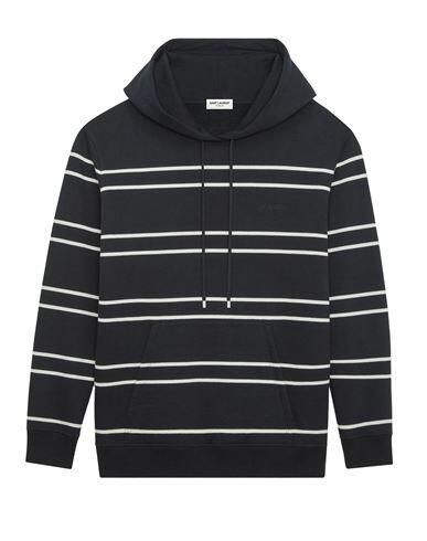 Saint Laurent Saint Laurent Sweatshirt Man Sweatshirt Black Cotton Cover