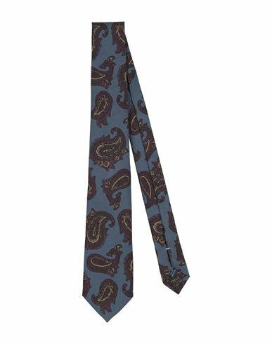 Franco Bassi Man Ties & bow ties Slate blue Silk Cover