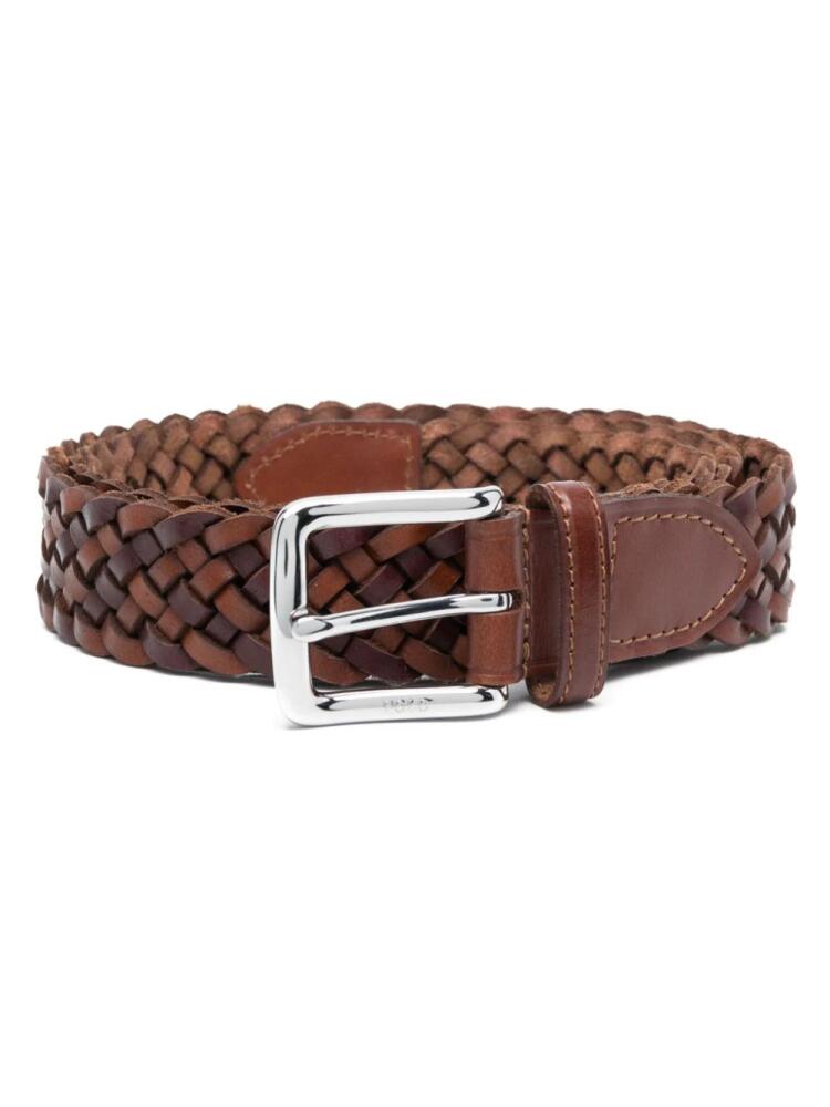 Polo Ralph Lauren Polo Pony braided leather belt - Brown Cover