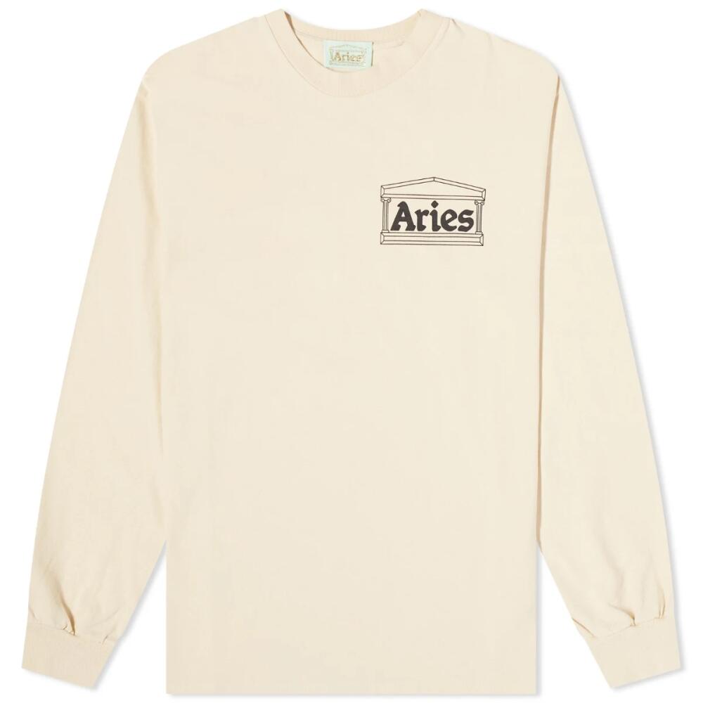 Aries Women's Long Sleeve Temple T-Shirt in Alabaster Cover