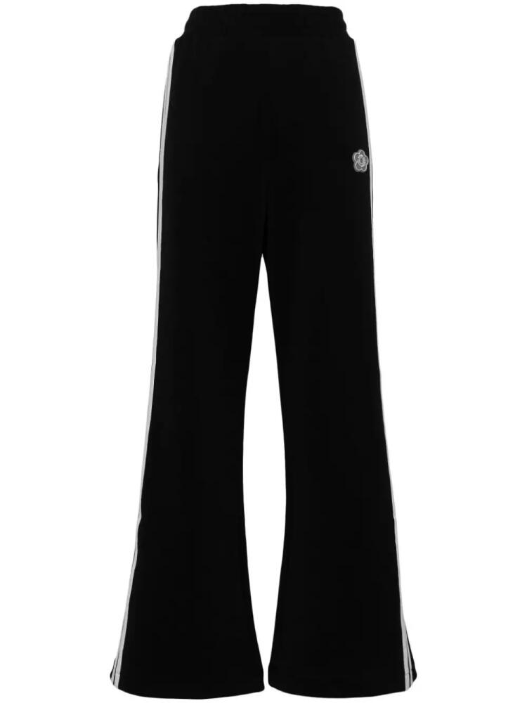 CHOCOOLATE wide-leg track pants - Black Cover