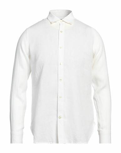 Peuterey Man Shirt White Linen Cover