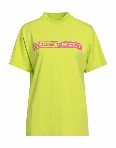 Martine Rose Woman T-shirt Acid green Cotton Cover