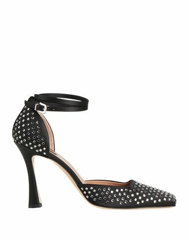 Pinko Woman Pumps Black Textile fibers Cover