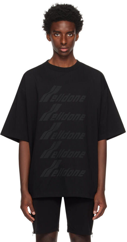 We11done Black Printed T-Shirt Cover