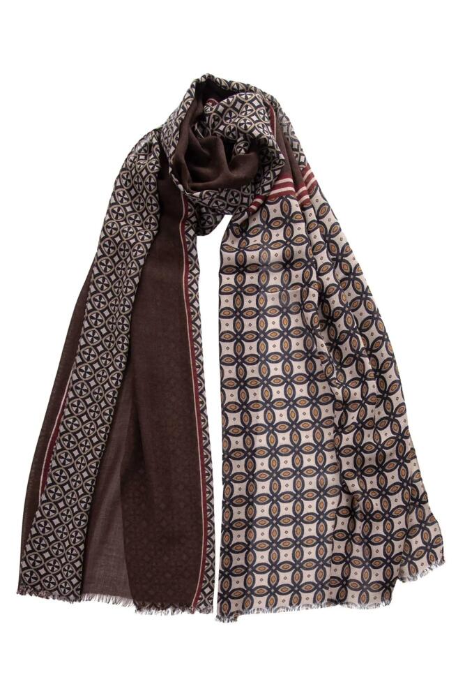 Elizabetta Zagato - Wool Scarf for Men in Chocolate Cover