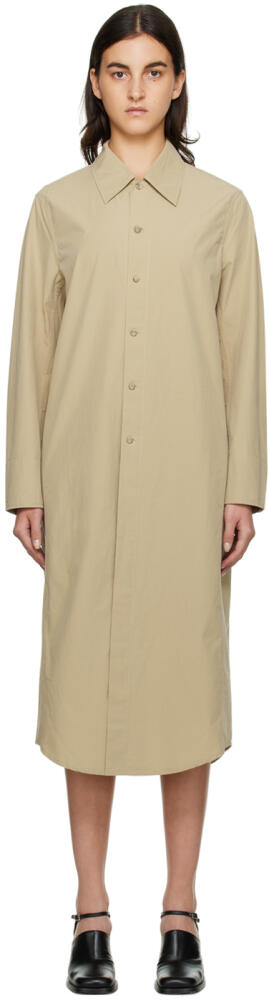 OUR LEGACY Khaki Welding Shirt Maxi Dress Cover