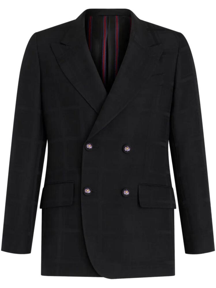 ETRO wool double-breast jacket - Black Cover