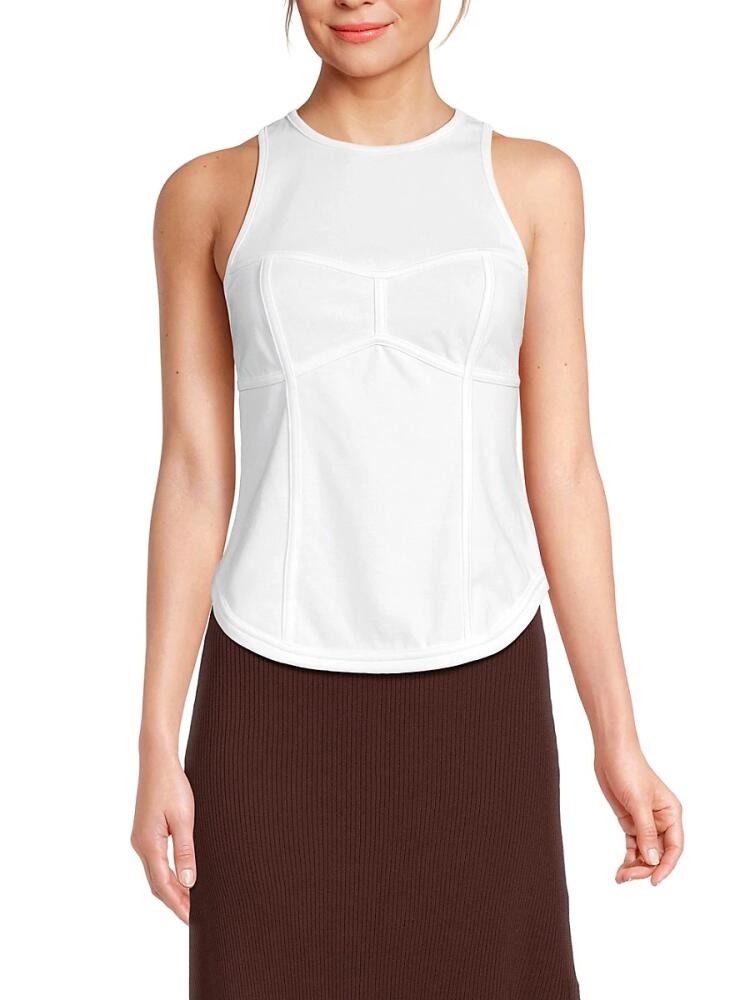 A. L.C. Women's Watson Bustier Tank Top - White Cover