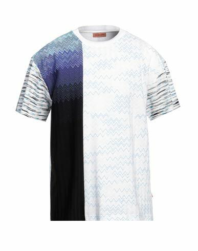 Missoni Man T-shirt White Viscose, Cotton Cover