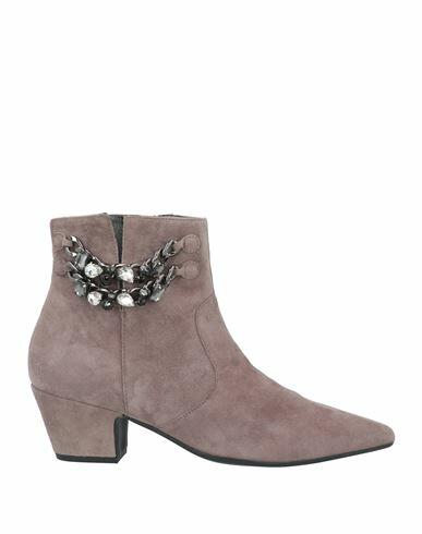 Paola Ferri Woman Ankle boots Dove grey Sheepskin Cover