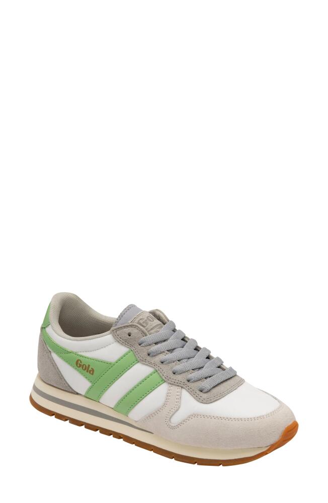 Gola Daytona Chute Sneaker in Off White/Grey/Patina Green Cover