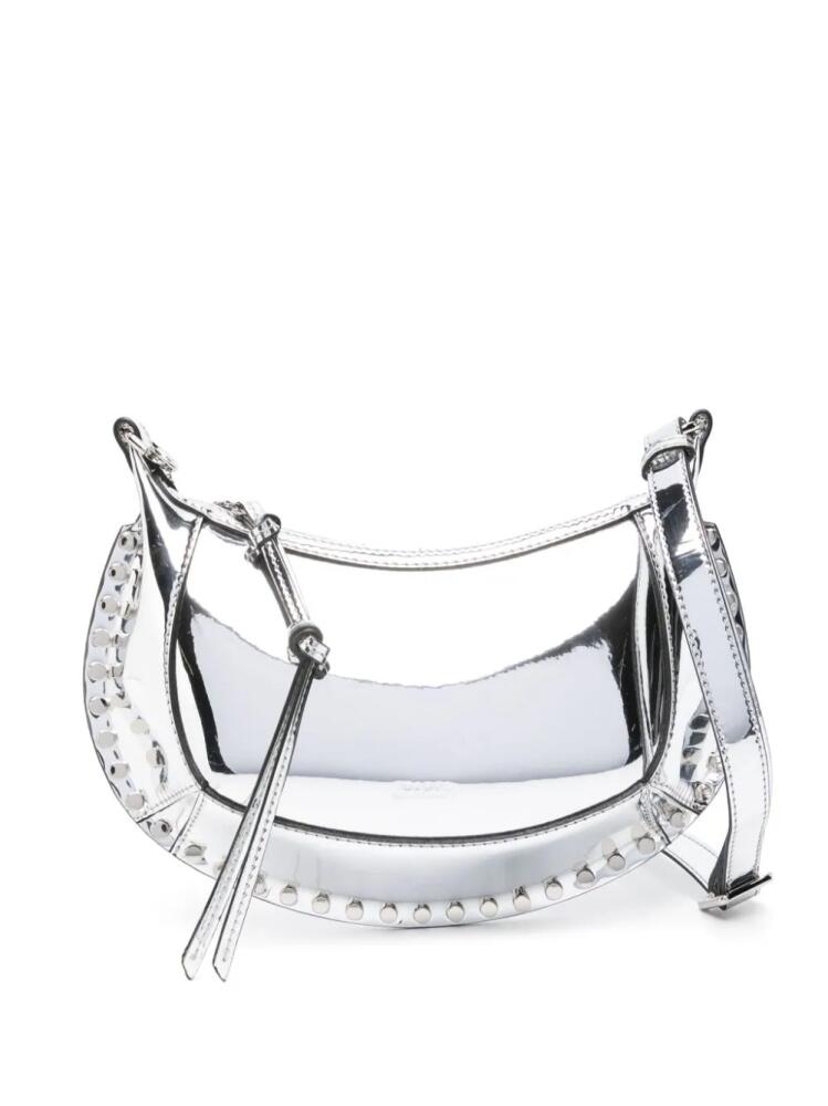 ISABEL MARANT Oskan Moon mirrored shoulder bag - Silver Cover