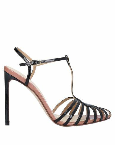 Francesco Russo Woman Sandals Black Soft Leather Cover