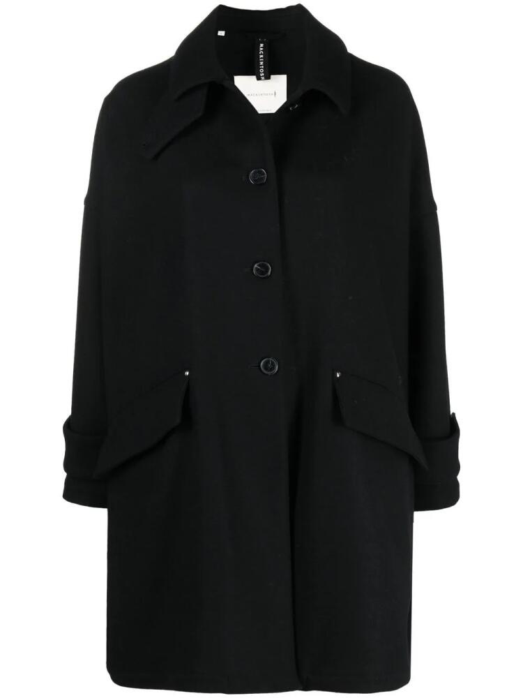 Mackintosh HUMBIE wool overcoat - Black Cover