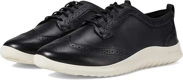 Cole Haan Zerogrand Meritt Wing Tip Oxford (Black/Ivory) Women's Flat Shoes Cover